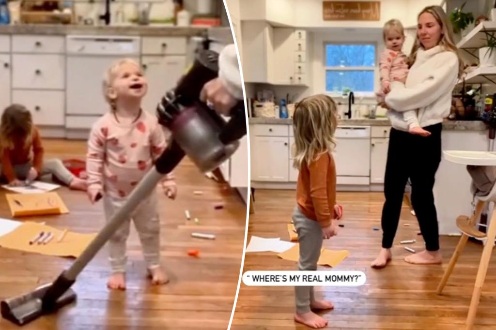 Twin mothers exchange places to deceive their children - and they are not buying it: 'Who are you?'